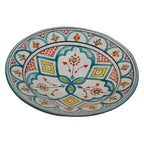 Essawira Ceramic Serving Plate Handmade 8"-7767