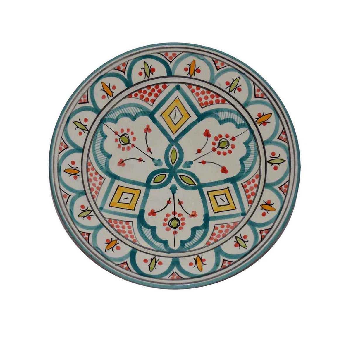 Essawira Ceramic Serving Plate Handmade 8"-0