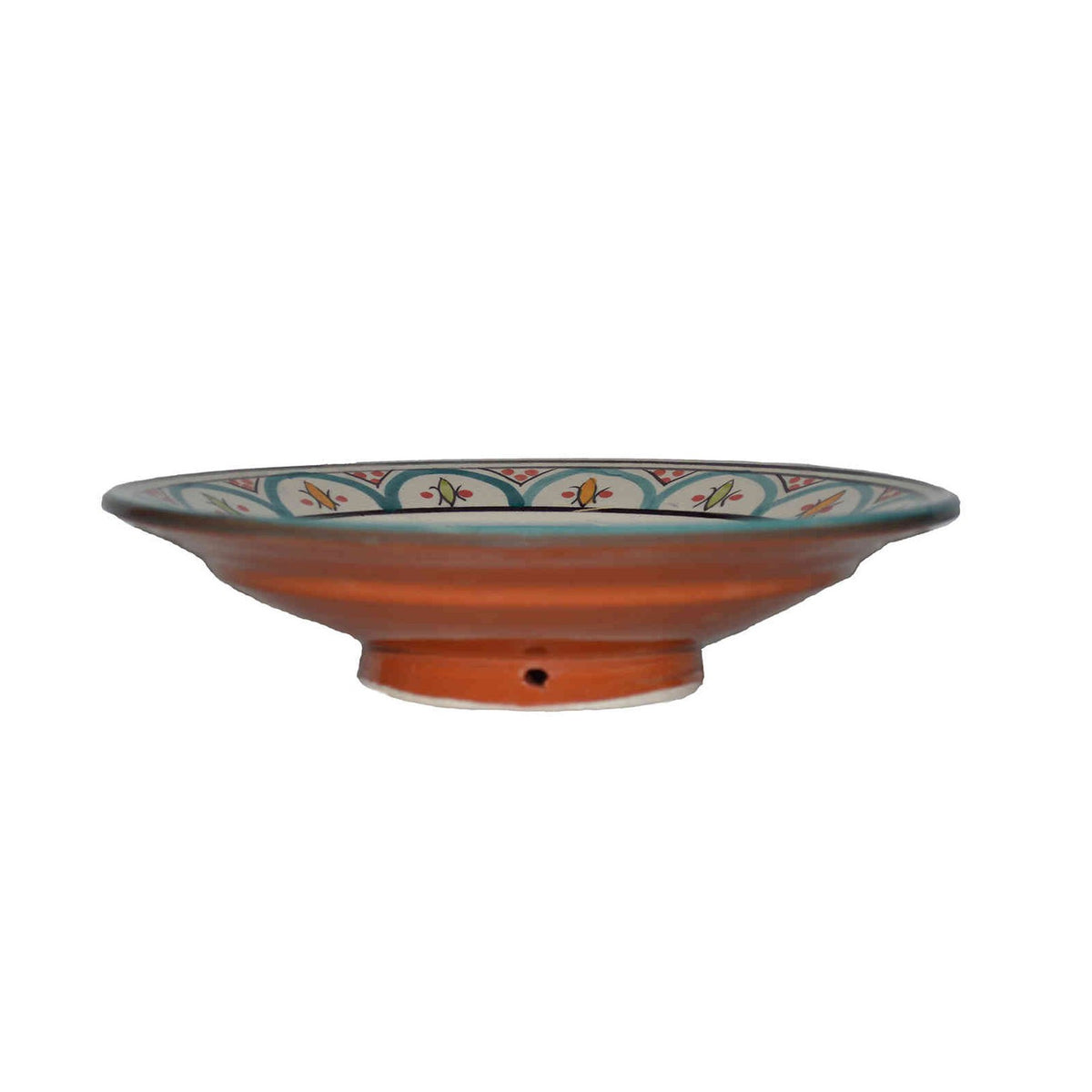 Essawira Ceramic Serving Plate Handmade 8"-7768