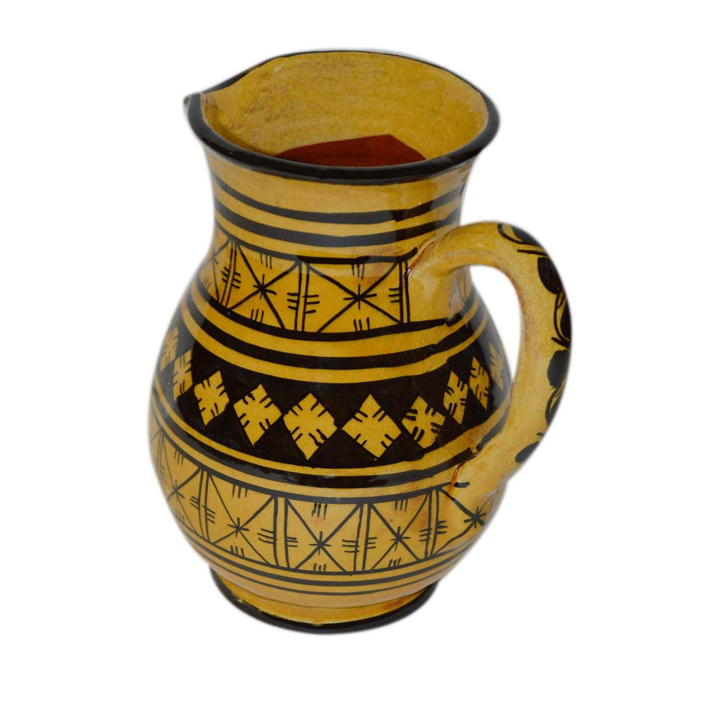 Ceramic Serving Pitcher Diamond Yellow -10158
