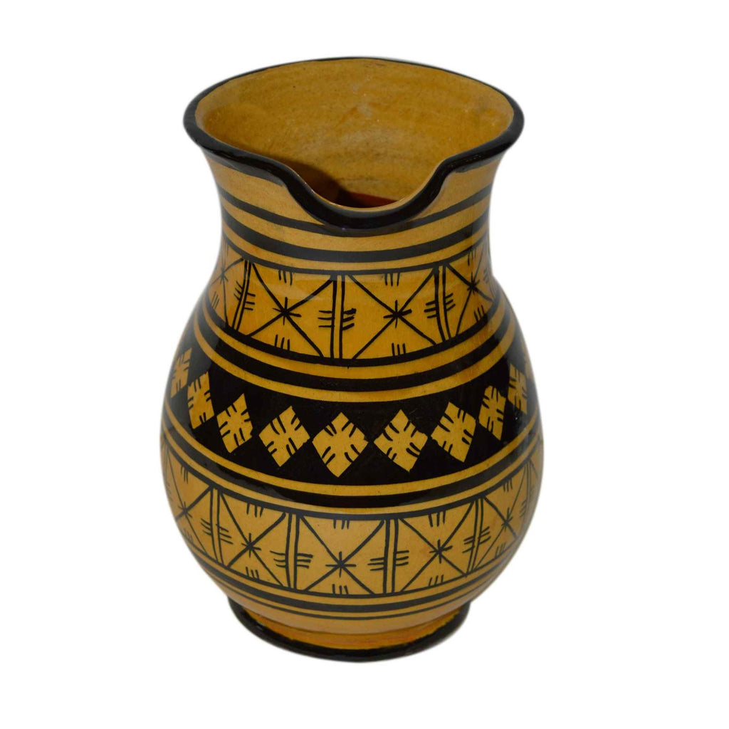 Ceramic Serving Pitcher Diamond Yellow -10160