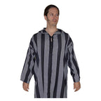 Moroccan Men Striped Djellaba - Black & White