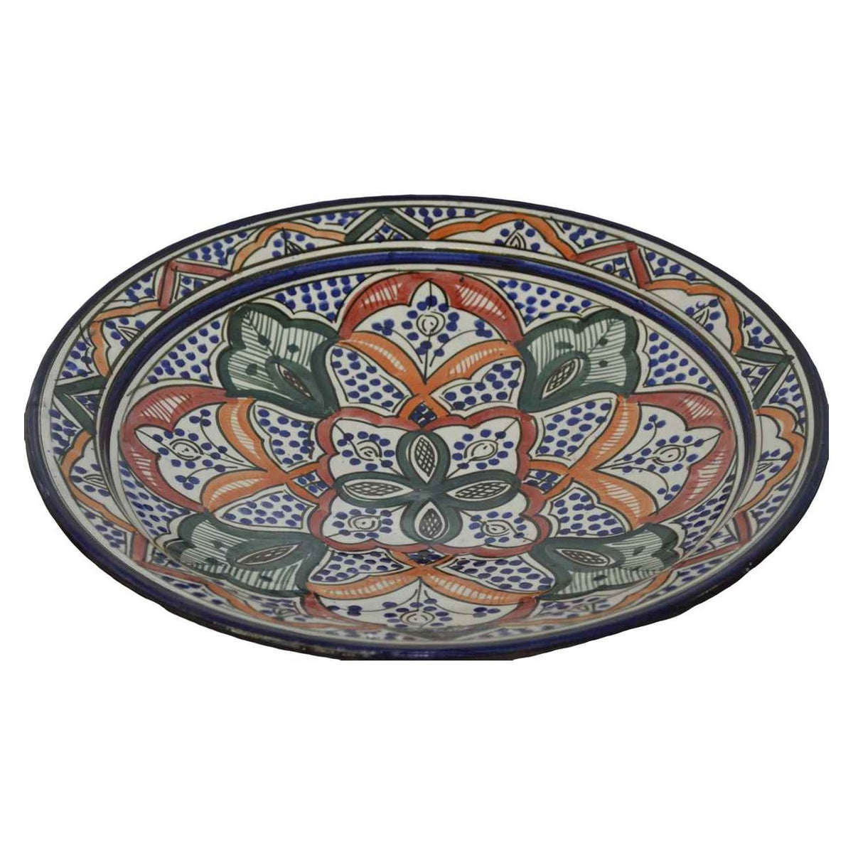 Rainbow Serving Plate Handmade X-Large 14 inches-10426