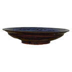 Safi Blue Ceramic Serving Plate Handmade Large 12"-10411