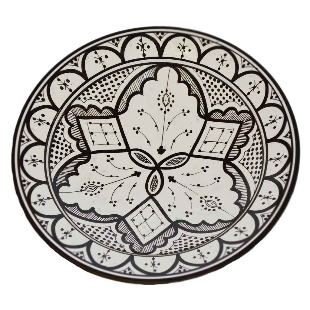 Fes & Serving Plate Handmade X Large 14 inches - Black