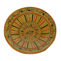Stripes Yellow Serving Plate Handmade X-Large 14 inches-0