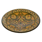 Safi Yellow Ceramic Serving Plate Handmade X-Large 14 inches-7087