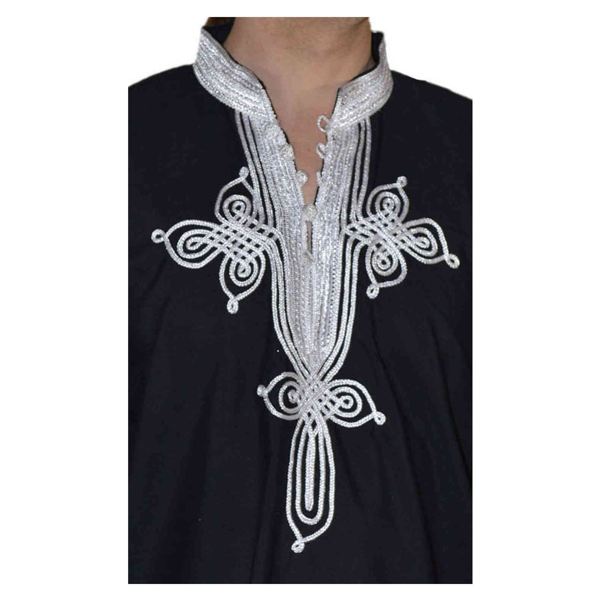 Moroccan Casawi Man Shirt - Black