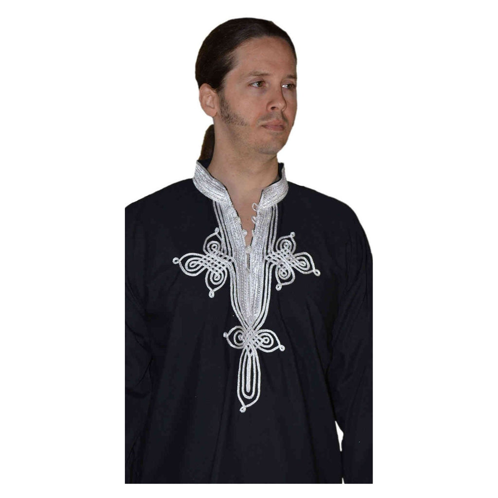 Moroccan Casawi Man Shirt - Black