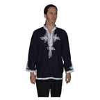 Moroccan Casawi Man Shirt - Black