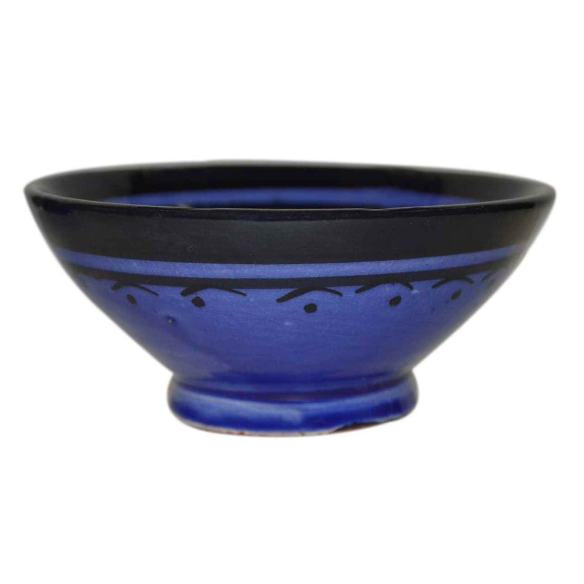 Handmade Dipping Sauce Bowl Set of 4 Small Serving - Blue