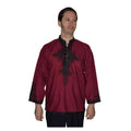 Moroccan Casawi Man Shirt - Burgundy