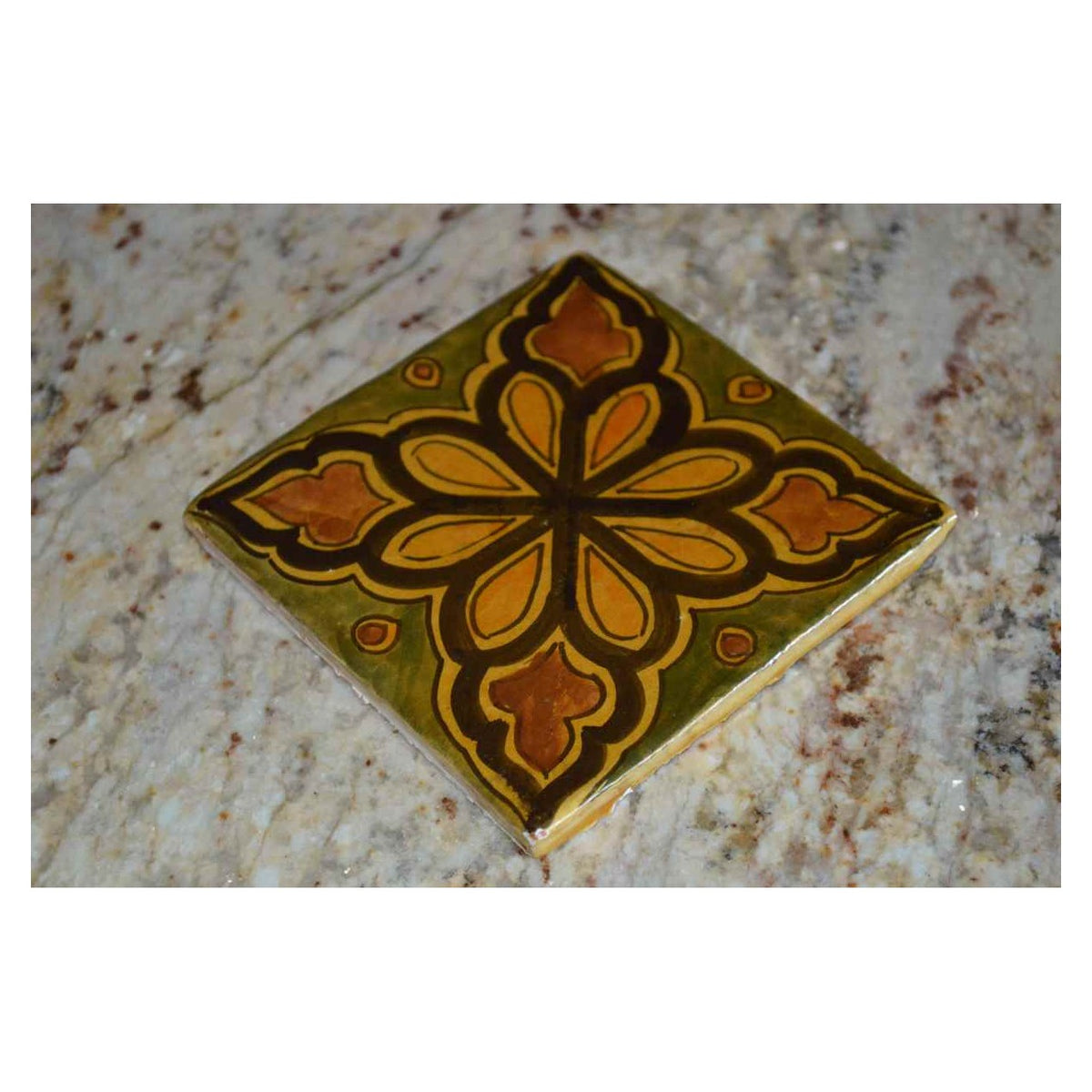 Handmade square tile -0