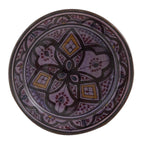 Verde Dots Ceramic Serving Plate Handmade 8" - Orange