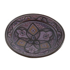 Verde Dots Ceramic Serving Plate Handmade 8" - Orange