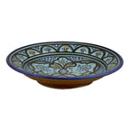 Verde Dots Ceramic Serving Plate Handmade 8" - Orange