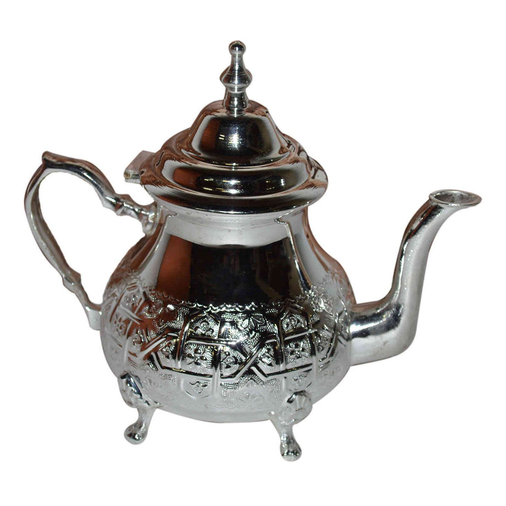 Hand carved Fez Serving Tea Pot -0