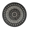 White&Black Crisscross Ceramic Plate Medium 10"-0