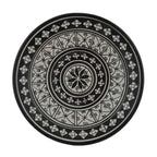 White&Black Crisscross Ceramic Plate Medium 10"-0