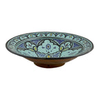 14 Inches Extra Large Aqua Handmade Ceramic Serving Plate