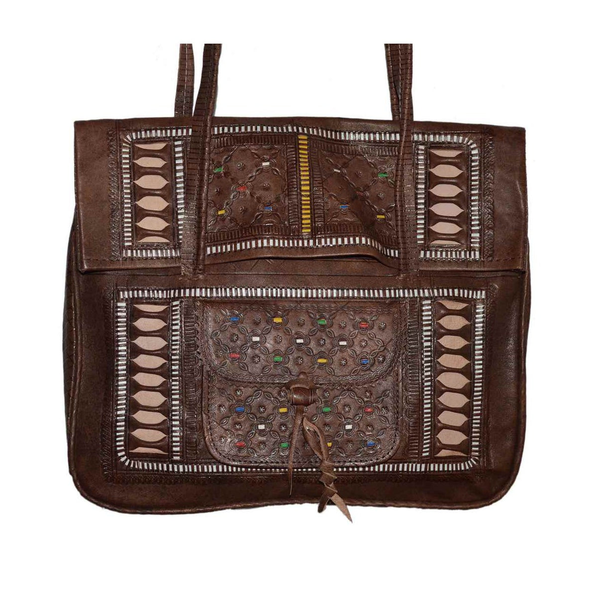 Marrakshy Leather Brown Bag -0