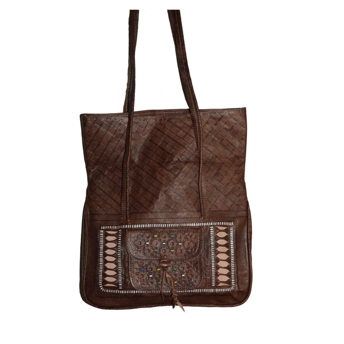 Marrakshy Leather Brown Bag -5224