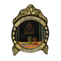 Bone Mirror Round Large - Camel White