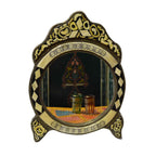 Bone Mirror Round Large - Camel White