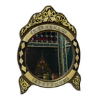 Bone Mirror Round Large - Camel White