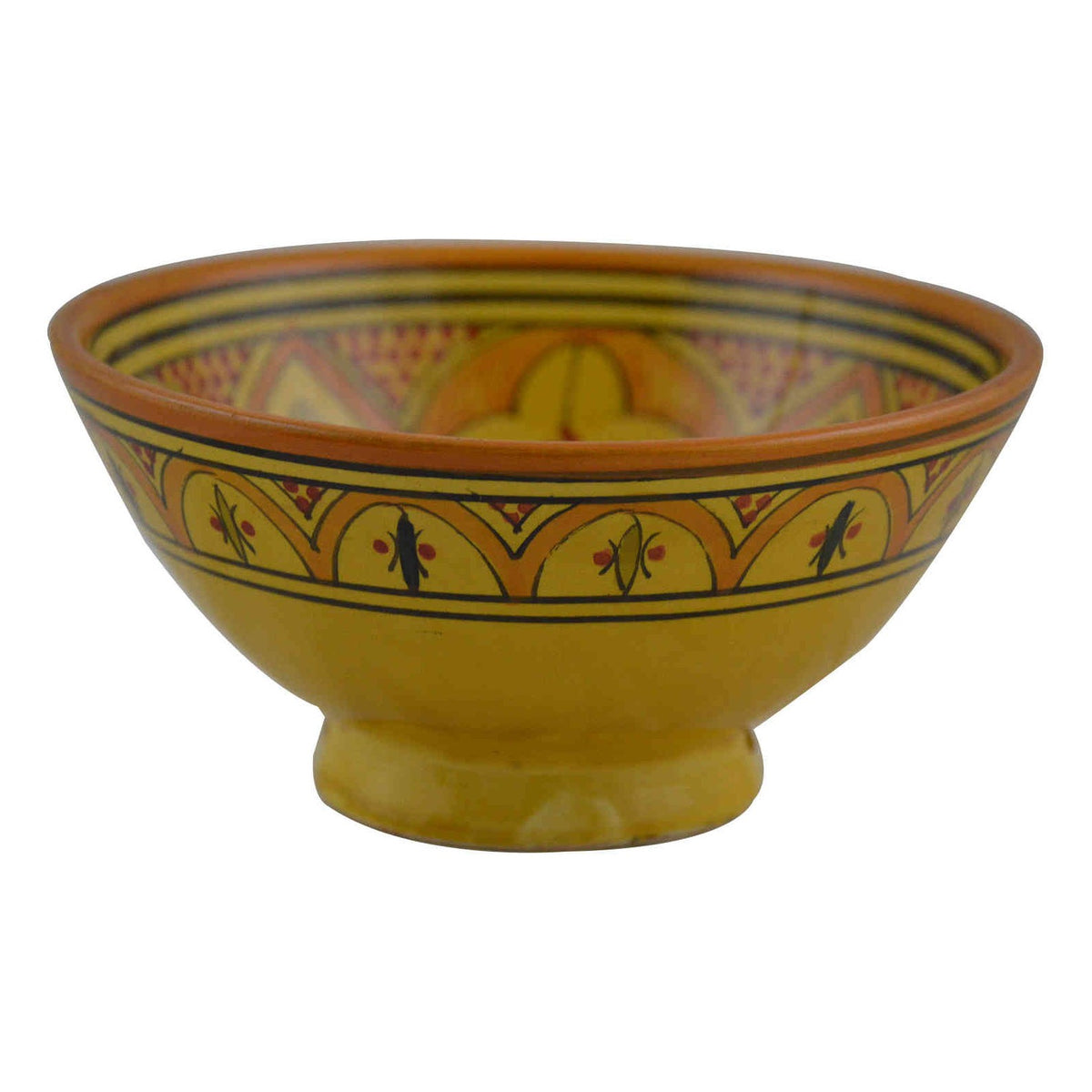 Yellow Lwimina Handmade Serving Bowl 8 inches Small -8318