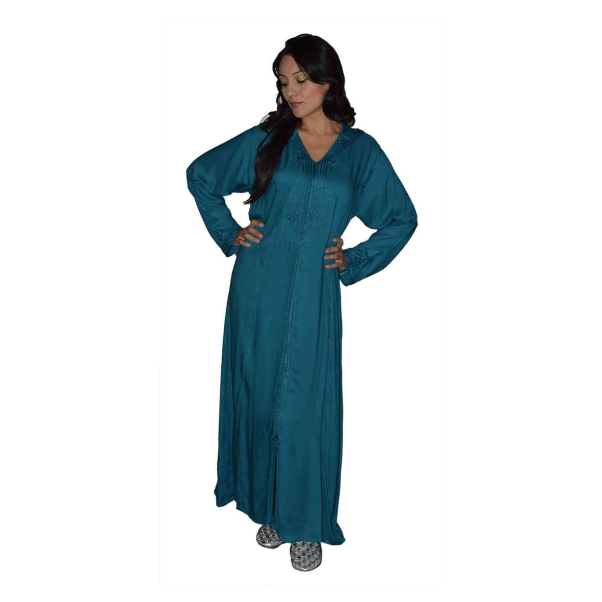 Najat Moroccan Woman Djellaba - Blue