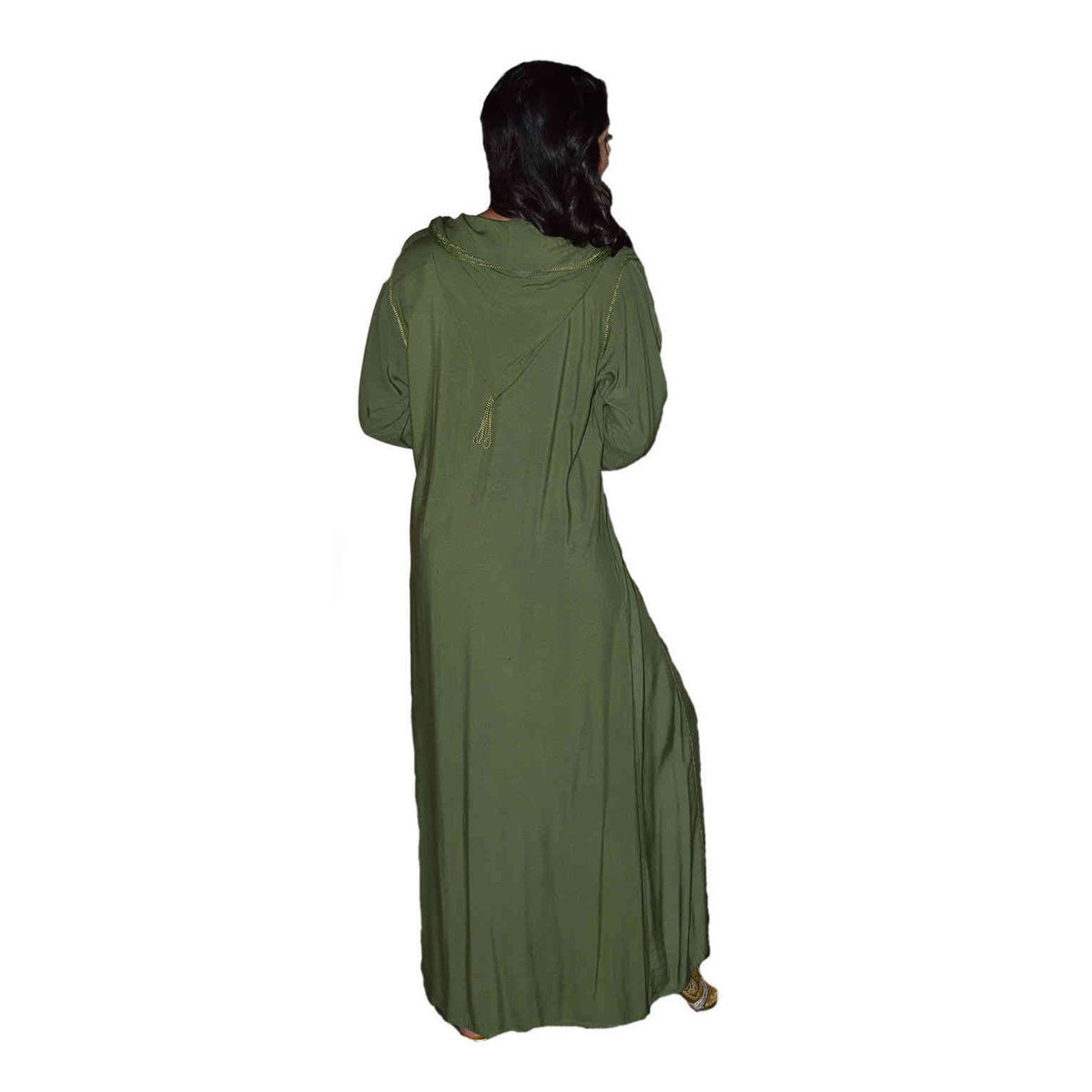 Najat Moroccan Woman Djellaba - Green