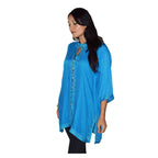 Nadia Moroccan Woman Tunic Kaftan - Turquoise