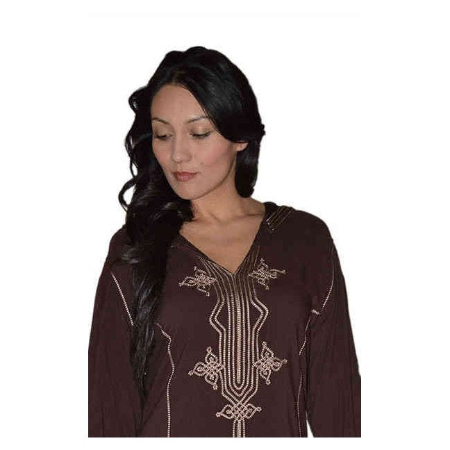 Najat Moroccan Woman Djellaba - Brown