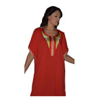 Radya Moroccan Woman Casual Kaftan - Red