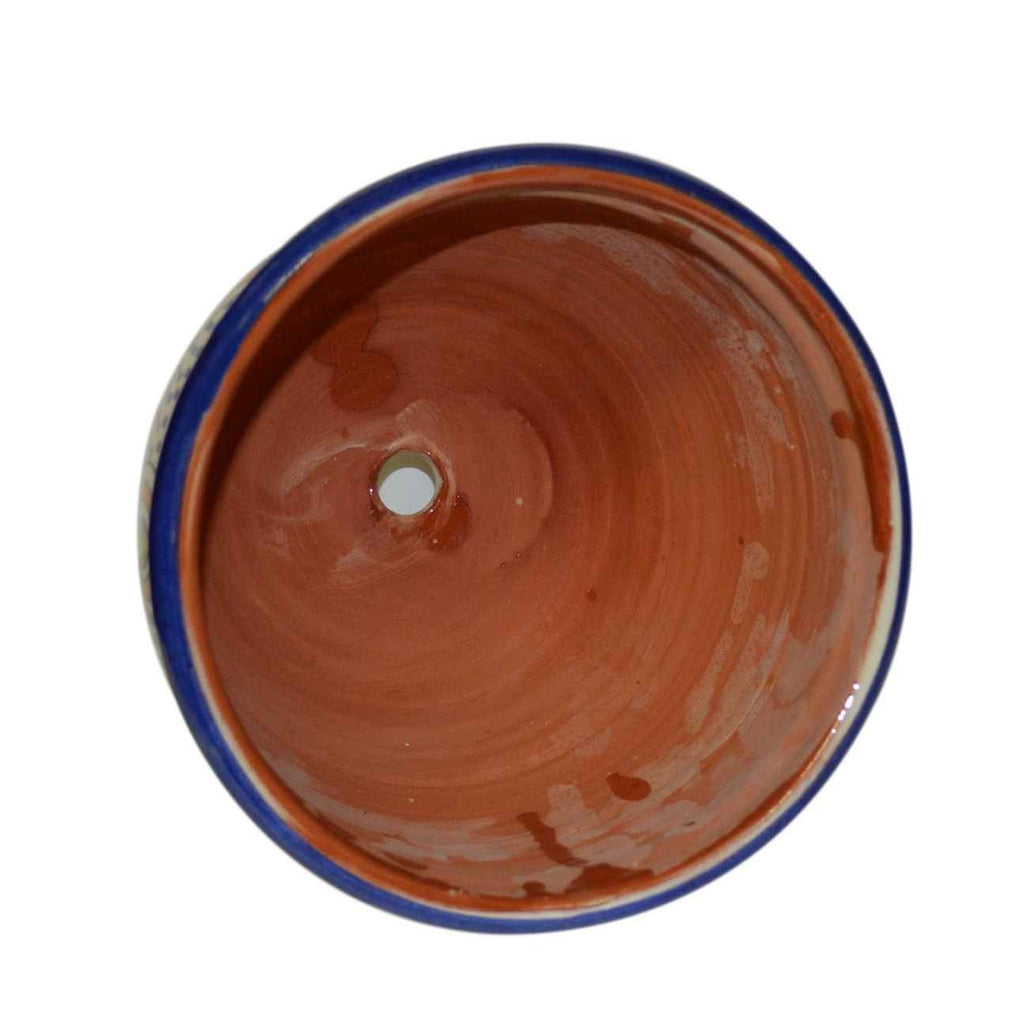 Fez Blue Handmade Ceramic Large Flower Pot -9930