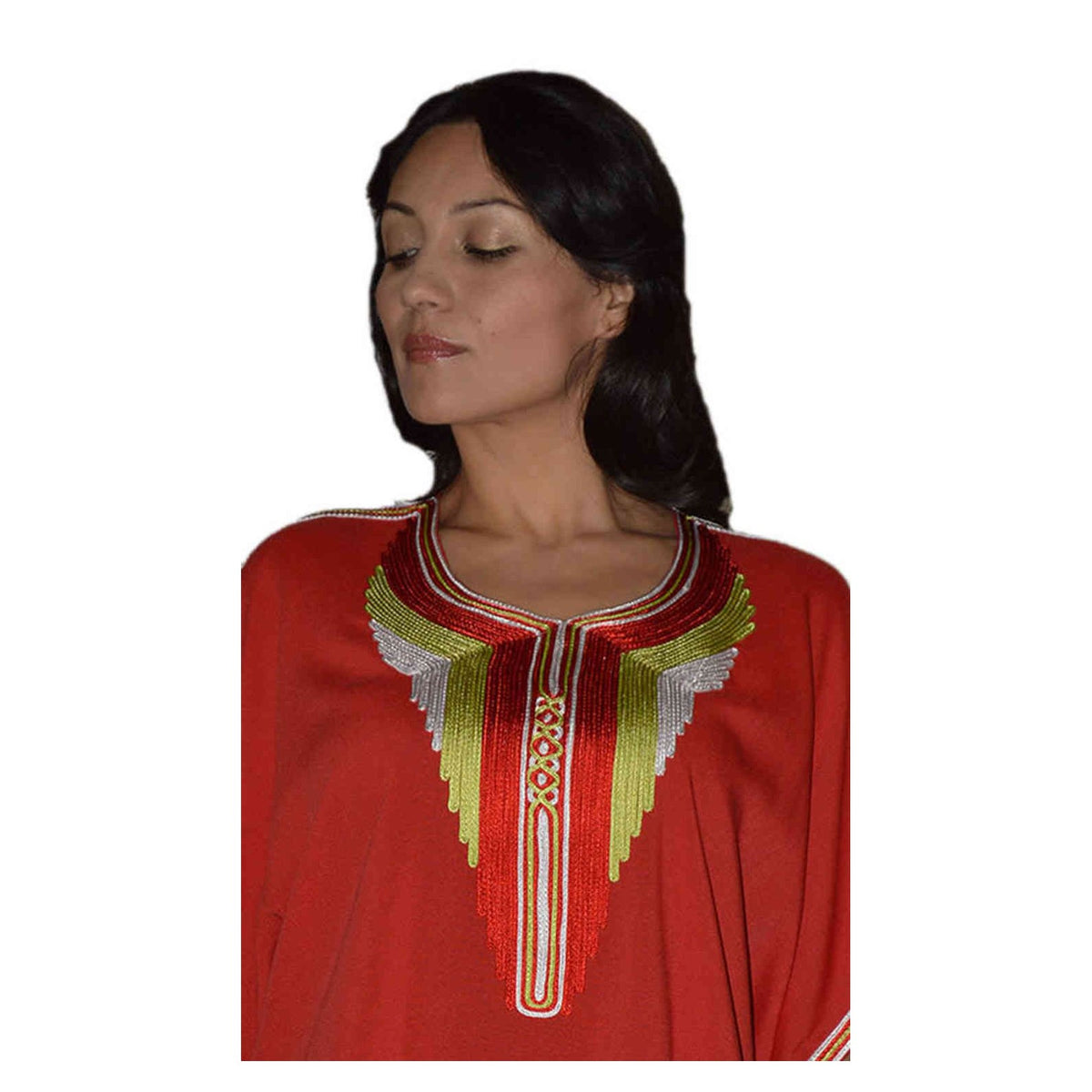 Radya Moroccan Woman Casual Kaftan - Red