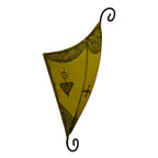 Sconce Handmade Leather Henna - Yellow