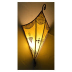 Sconce Handmade Leather Henna - Yellow