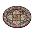 Safi Serving Plate Handmade X Large 14 inches - White Pink