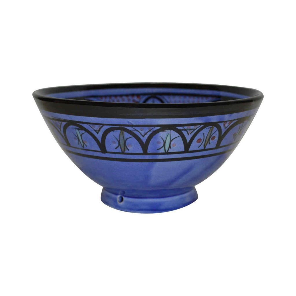 Blue Handmade Serving Bowl 8 inches Small -8324