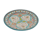 Black&White Ceramic Serving Plate Handmade Large 12" - Aqua White