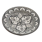 Ceramic Handmade Serving Plate Medium 10" - White&Black