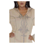 Najat Moroccan Woman Djellaba - Beige