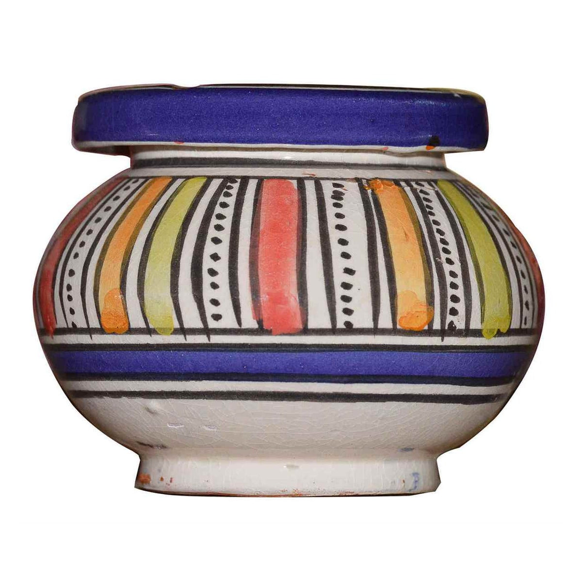 Smokeless Ashtray Small Stripes Blue-7907