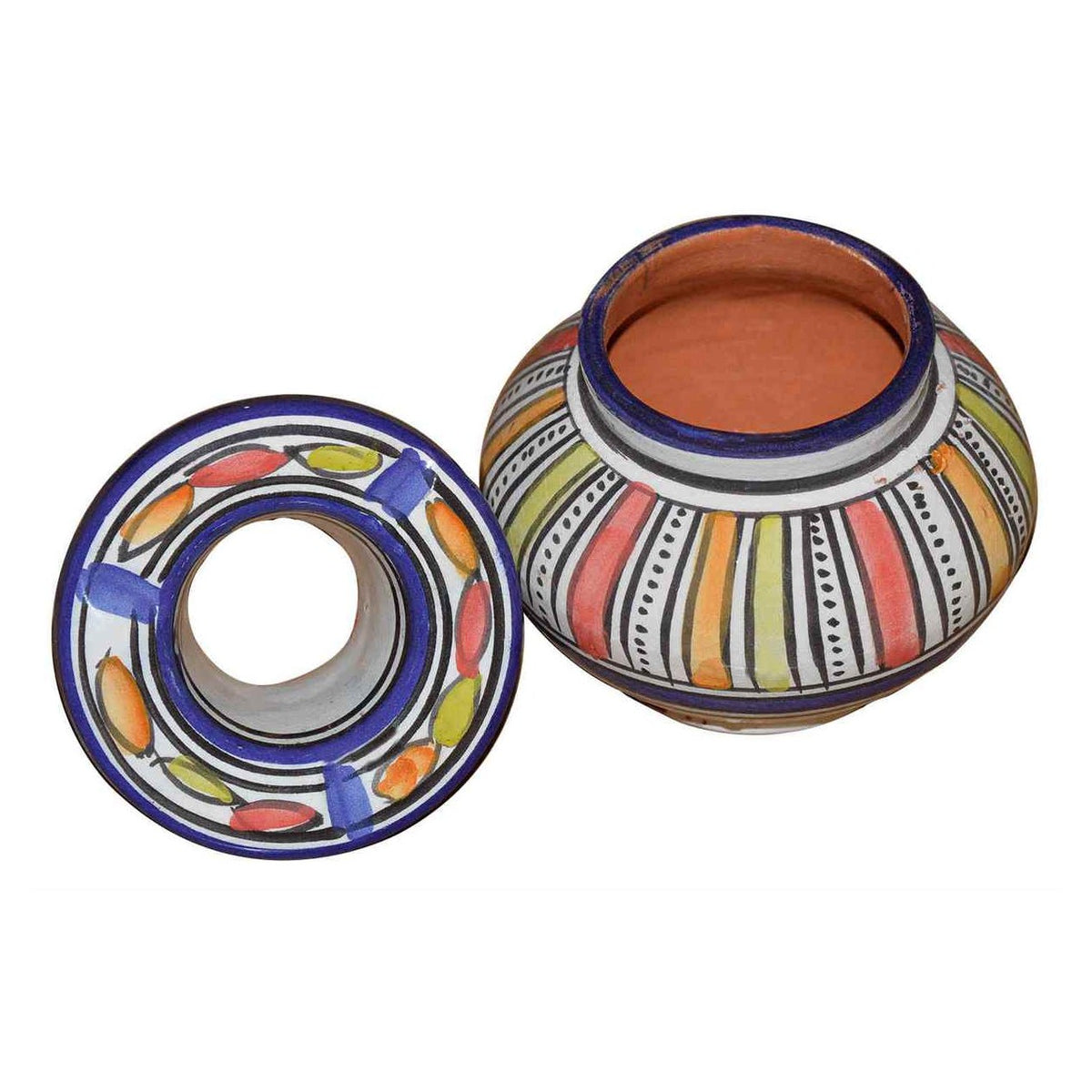 Smokeless Ashtray Small Stripes Blue-7906