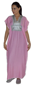 Farah Moroccan Woman Casual Kaftan - Pink