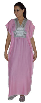 Farah Moroccan Woman Casual Kaftan - Pink