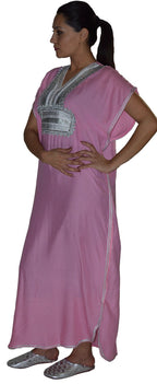 Farah Moroccan Woman Casual Kaftan - Pink