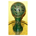 Hand Made Moroccan Ceramic Lamp - Green